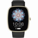 Smartwatch Damski GRAVITY GT18-7 Beżowy Pasek Silikonowy + Czarny Pasek