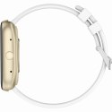 Smartwatch Damski GRAVITY GT18-8 Beżowy Pasek Silikonowy + Biały Pasek