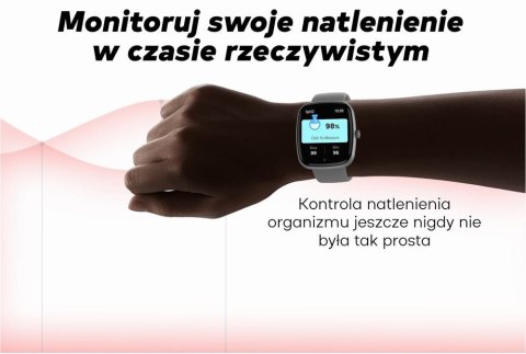 Smartwatch Damski GRAVITY GT18-8 Beżowy Pasek Silikonowy + Biały Pasek
