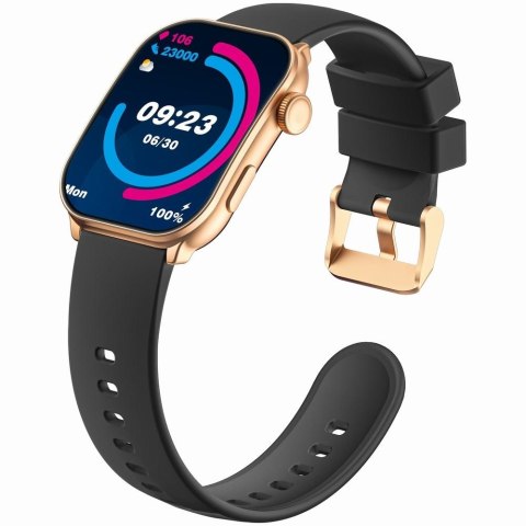 Smartwatch Damski GRAVITY GT28-5 Pasek + Bransoleta Różowe złoto Czarny