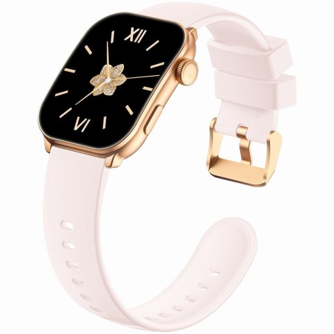 Smartwatch Damski GRAVITY GT28-6 Pasek + Bransoleta Różowe złoto Różowy