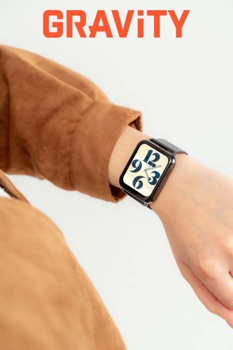 Smartwatch Gravity Biało Czarny 2 Paski GT17-8