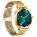 Smartwatch Gravity Biało Złoty 2 Paski GT25-2 PRO