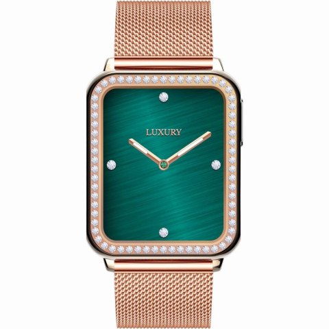 Smartwatch Gravity Różowe Złoto Granatowy 2 Paski GT17-2