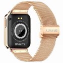 Smartwatch Gravity Różowe Złoto Różowy 2 Paski GT17-1