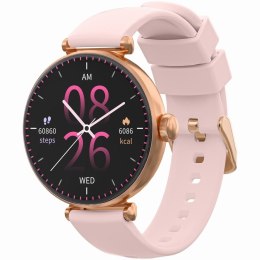 Smartwatch Gravity Różowe Złoto Różowy 2 Paski GT26-1