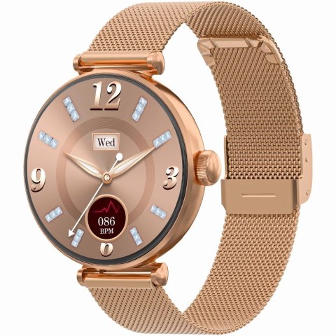 Smartwatch Gravity Różowe Złoto Różowy 2 Paski GT26-1