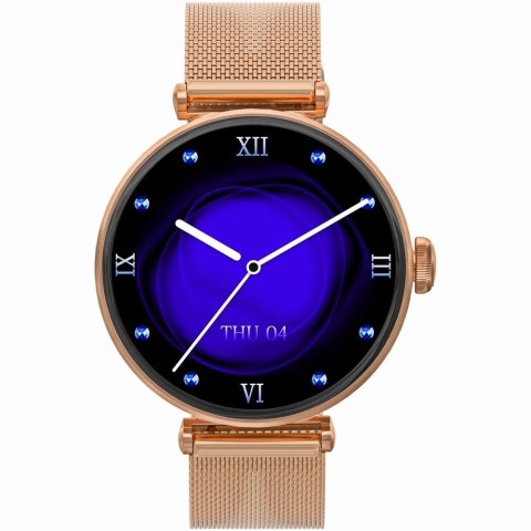 Smartwatch Gravity Różowe Złoto Różowy 2 Paski GT26-1