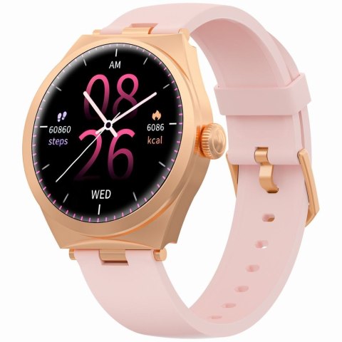 Smartwatch Gravity Różowe Złoto Różowy GT25-2