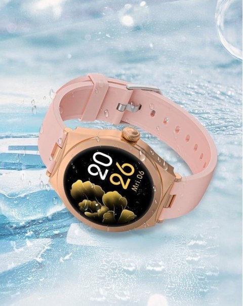 Smartwatch Gravity Różowe Złoto Różowy GT25-2