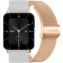 Smartwatch Gravity Różowe Złoto Szary 2 Paski GT17-4