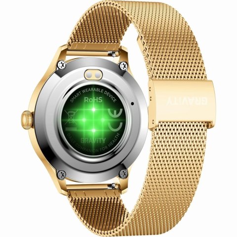Smartwatch Gravity Różowo Złoty 2 Paski GT25-1 PRO