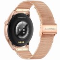 Smartwatch Gravity Różowe Złoto Pasek + Bransoleta GT11-6