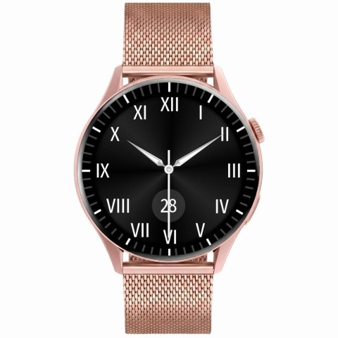 Smartwatch Gravity Różowe Złoto Pasek + Bransoleta GT11-8