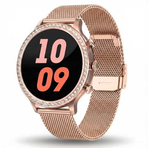 Smartwatch Gravity Różowe Złoto Pasek i Bransoleta GT5-7
