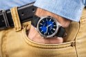 Zegarek Męski Giewont Elegance Sapphire Czarno Niebieski GW5160-A3