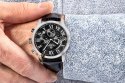 Zegarek Męski Giewont Chronograph Sapphire Srebrno Czarny GW6260-A2