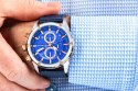Zegarek Męski Giewont Chronograph Sapphire Srebrno Niebieski GW8810-A2
