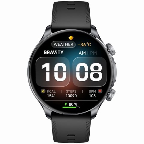 Smartwatch Gravity Czarny Pasek + Bransoleta GT35-2