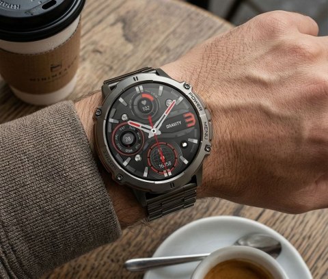 Smartwatch Gravity Czarny Pasek + Bransoleta GT42-5