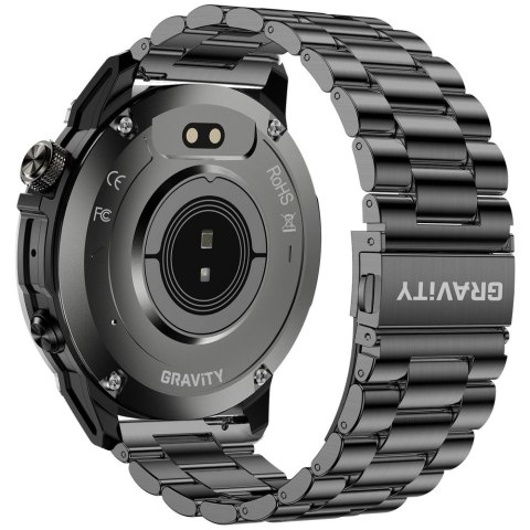 Smartwatch Gravity Czarny Pasek + Bransoleta GT46-2