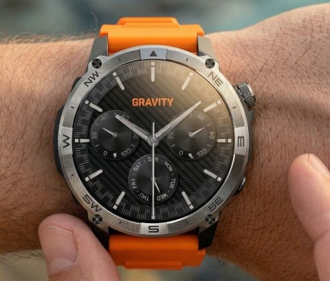Smartwatch Gravity Czarny Pasek + Bransoleta GT46-4