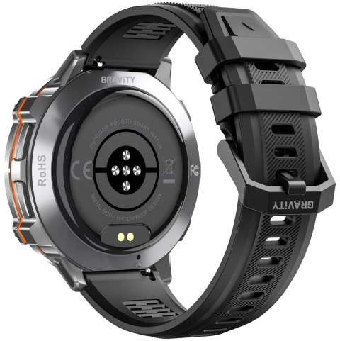 Smartwatch Gravity Grafitowy Pasek + Bransoleta GT42-3
