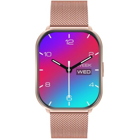 Smartwatch Gravity Różowy Pasek + Bransoleta GT43-4