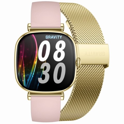 Smartwatch Gravity Złoty Bransoleta + Pasek GT32-1