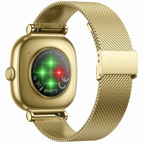 Smartwatch Gravity Złoty Bransoleta + Pasek GT32-2