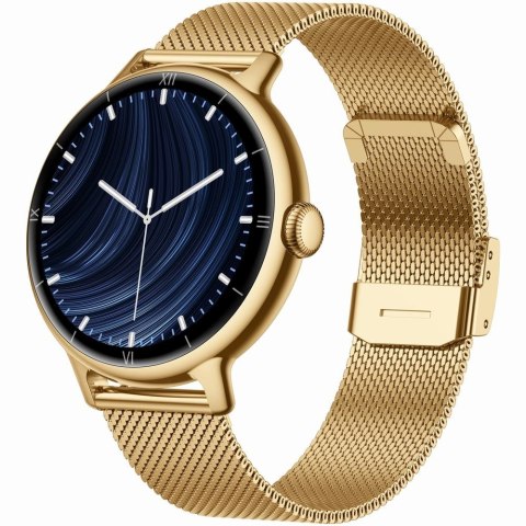 Smartwatch Gravity Złoty Pasek + Bransoleta GT33-1