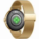 Smartwatch Gravity Złoty Pasek + Bransoleta GT33-1