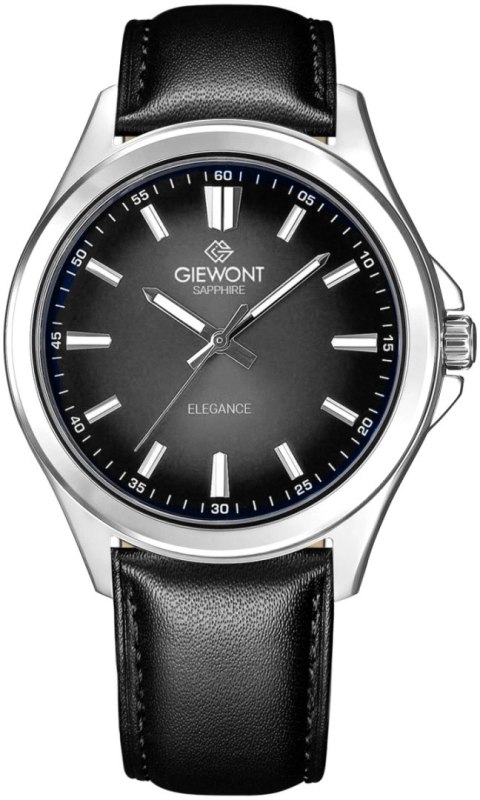 Zegarek Męski Giewont Elegance Sapphire Czarny GW5160-A2