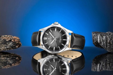 Zegarek Męski Giewont Elegance Sapphire Czarny GW5160-A2