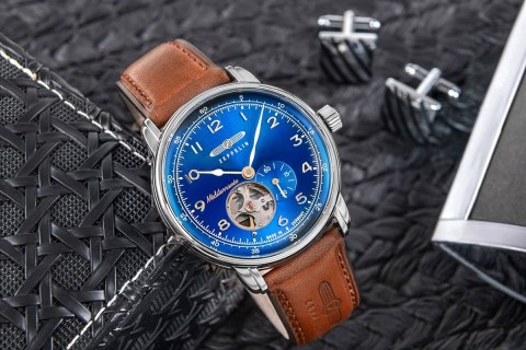 Zegarek Męski ZEPPELIN Méditerranée Open Heart Automatic 9666-3 + BOX