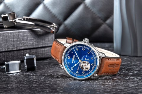 Zegarek Męski ZEPPELIN Méditerranée Open Heart Automatic 9666-3 + BOX